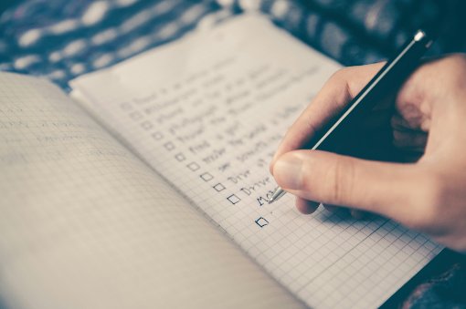 Progress evaluation and assessment checklist